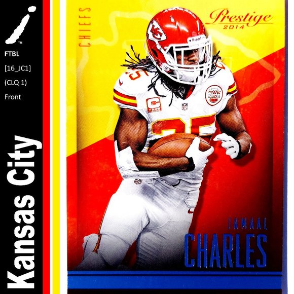 Panini Toys Kansas City Chiefs Jamaal Charles Ftbl 6jc1 Poshmark